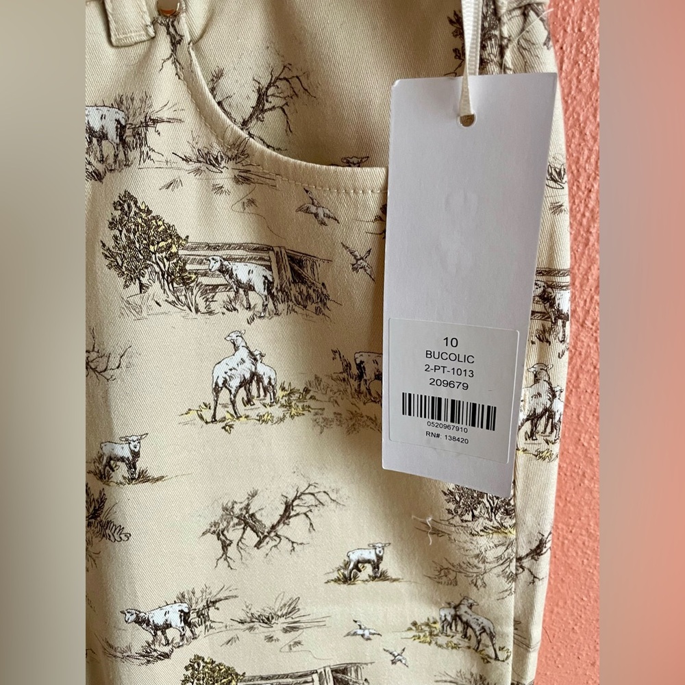 Etcetera Scenic Print Beige Pants - Picture 2 of 6